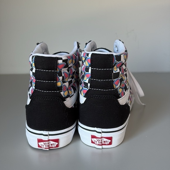 Vans Filmore Hi Butterfly Checkerboard Sneakers Size 9.5 - Picture 4 of 7